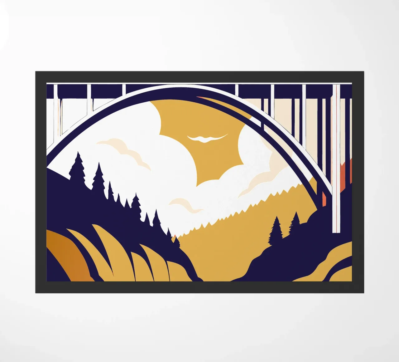 River Bridge doormat by STORE PRESENCE