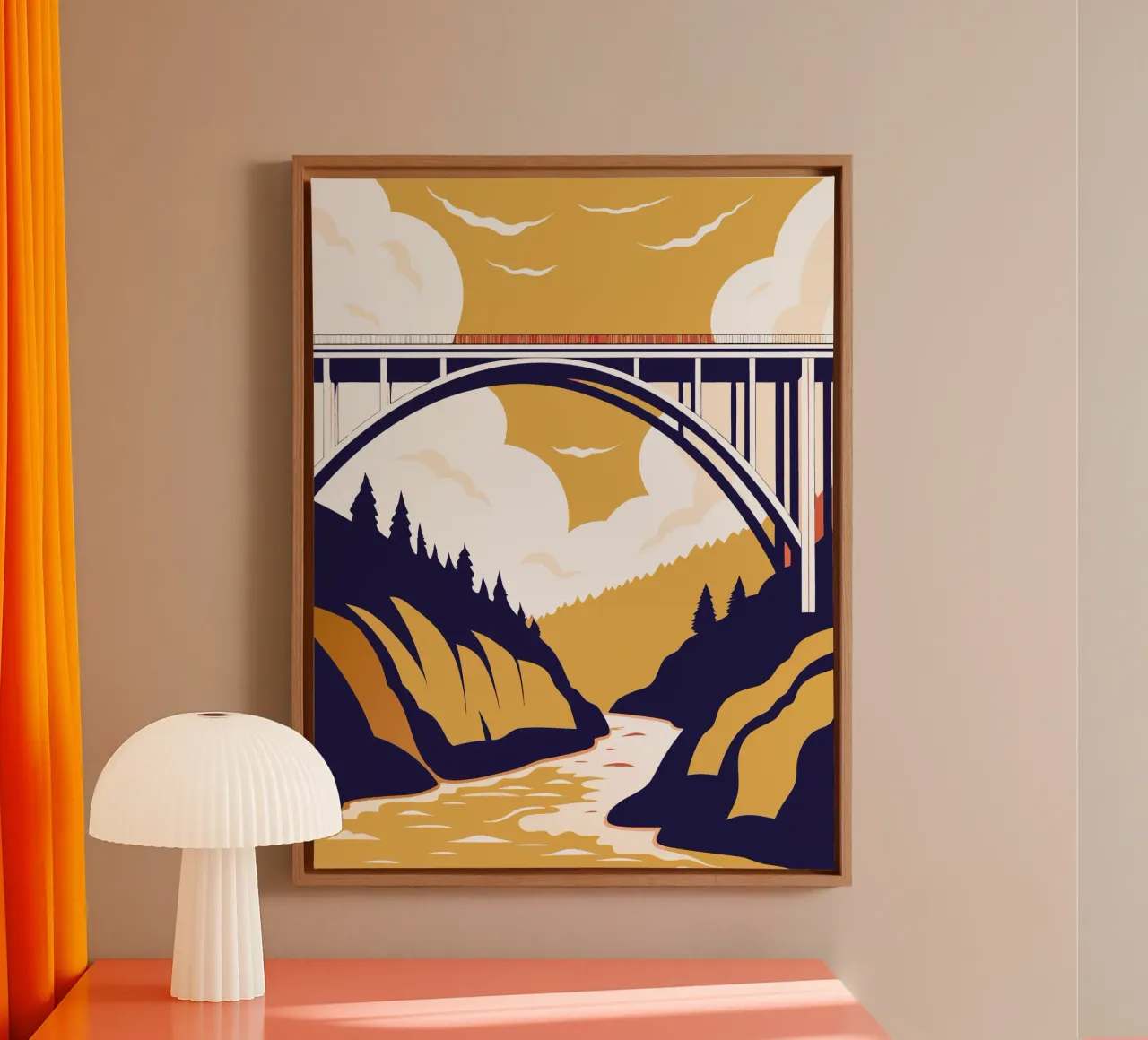 River Bridge canvas by STORE PRESENCE
