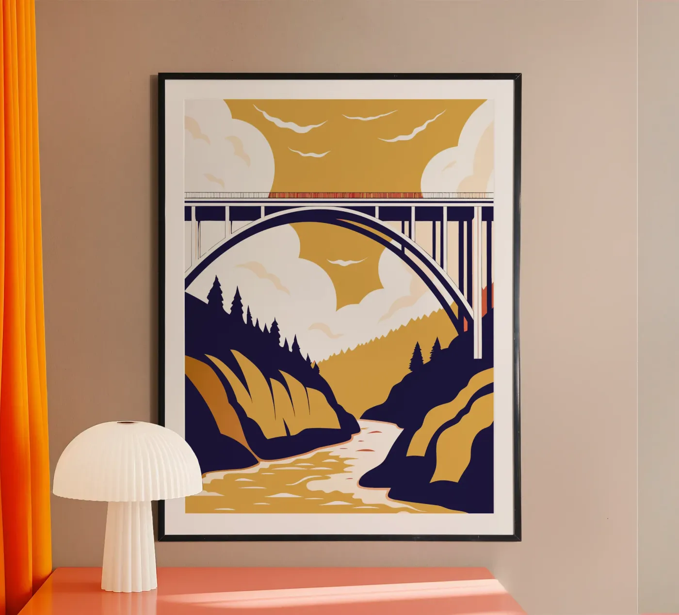 Rivierbrug poster van STORE PRESENCE