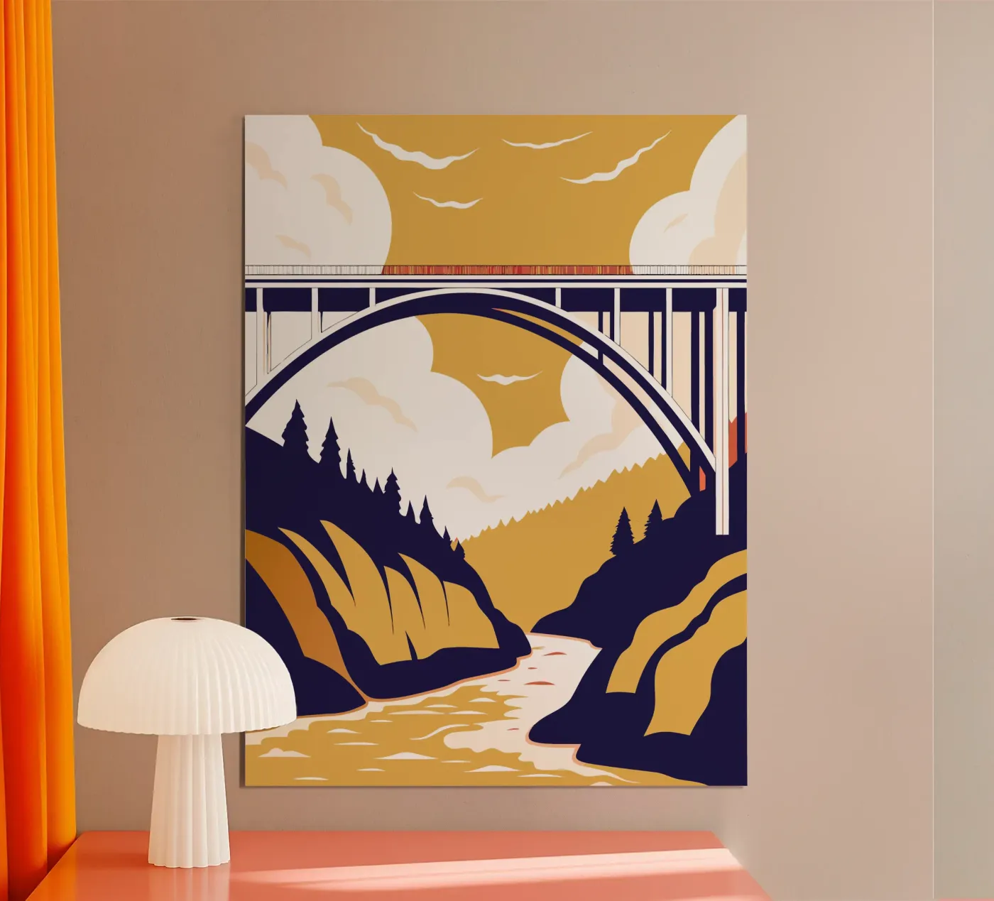 Rivierbrug poster van STORE PRESENCE