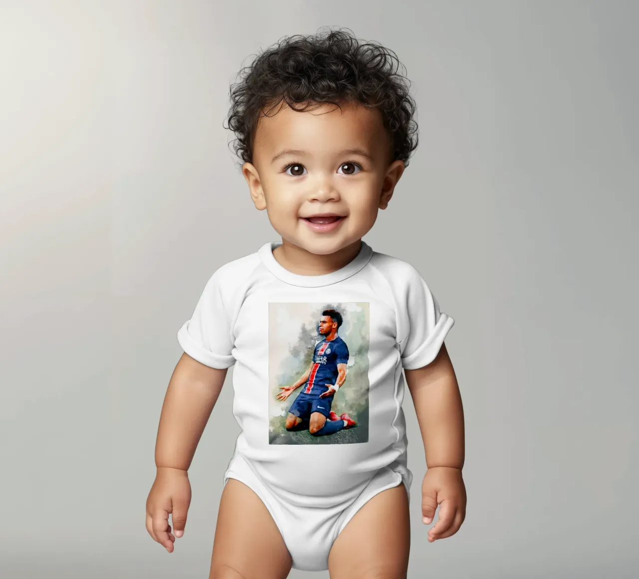 Desire Doue football player body neonato maniche corte da Lembayung art