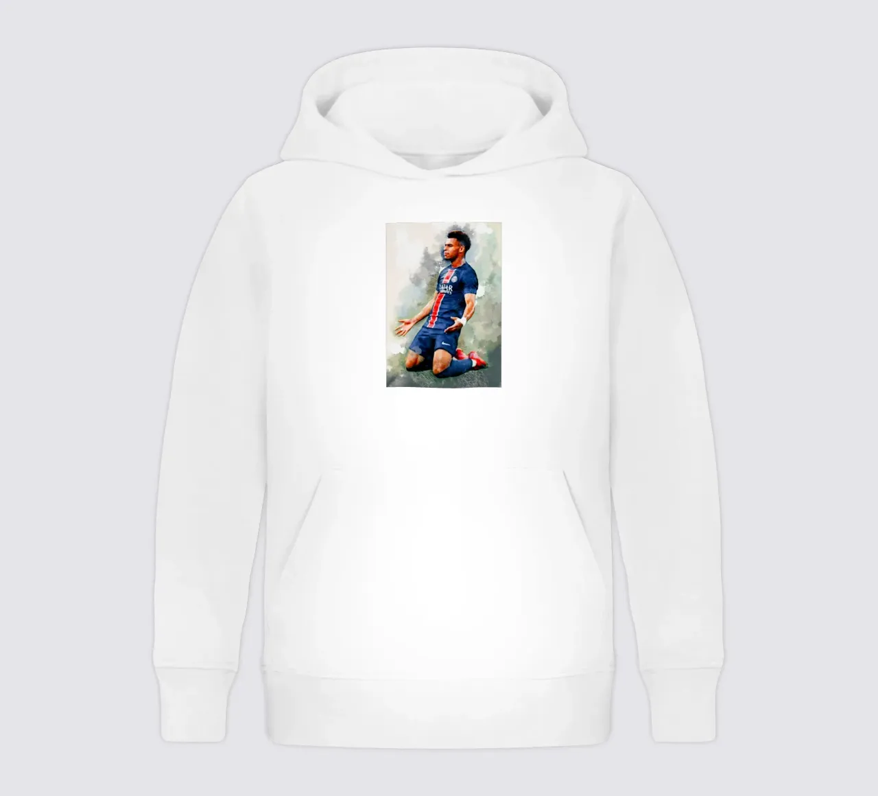 Desire Doue football player felpa bambino con cappuccio da Lembayung art