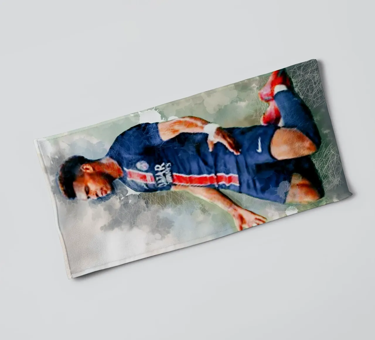Desire Doue football player asciugamano da bagno da Lembayung art