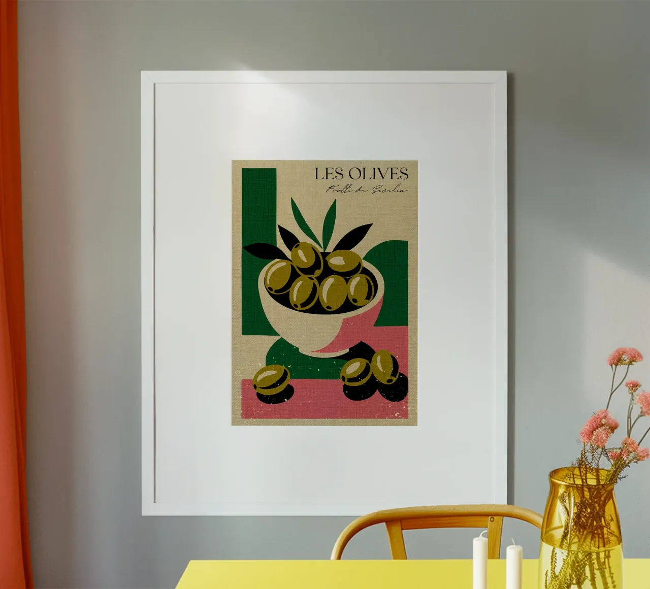 Le olive Sicilia poster da Providence Mbabazi Studio