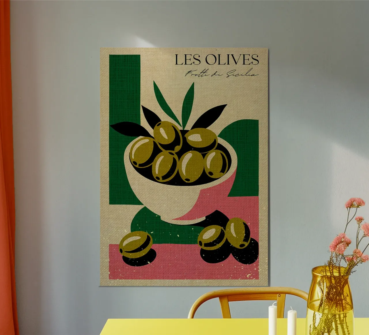 Le olive Sicilia poster da Providence Mbabazi Studio