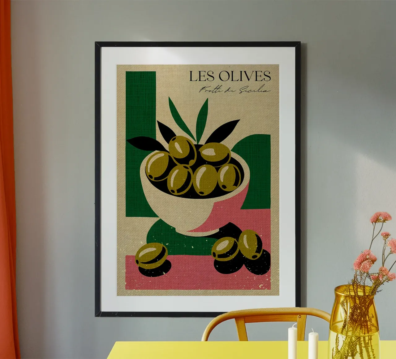 Le olive Sicilia poster da Providence Mbabazi Studio