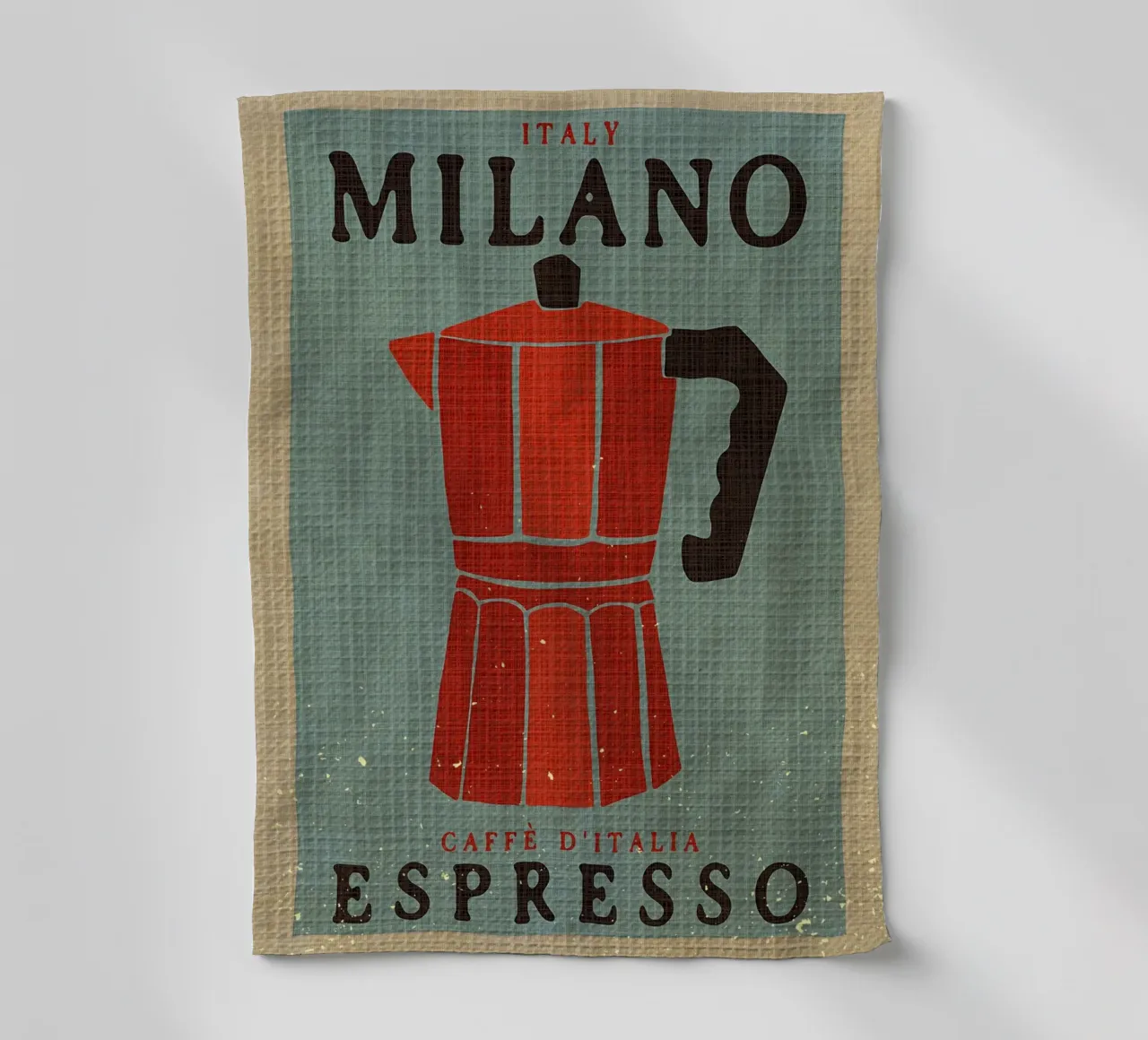 Milano Espresso Cafe canovaccio da cucina da Providence Mbabazi Studio