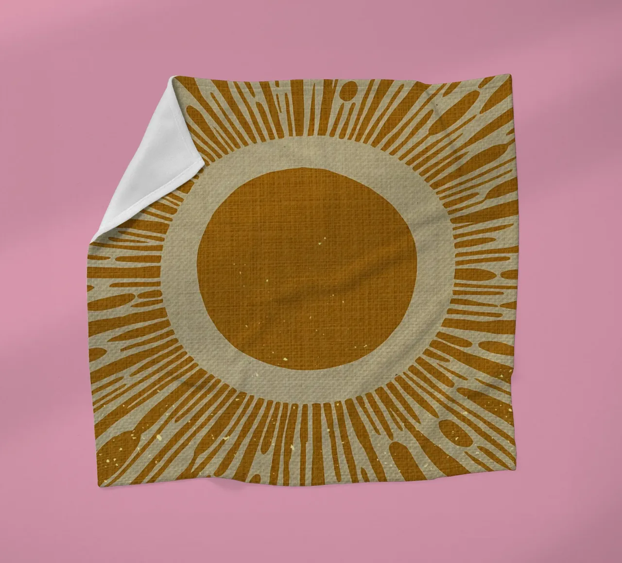 Sole giallo senape coperta in pile da Providence Mbabazi Studio