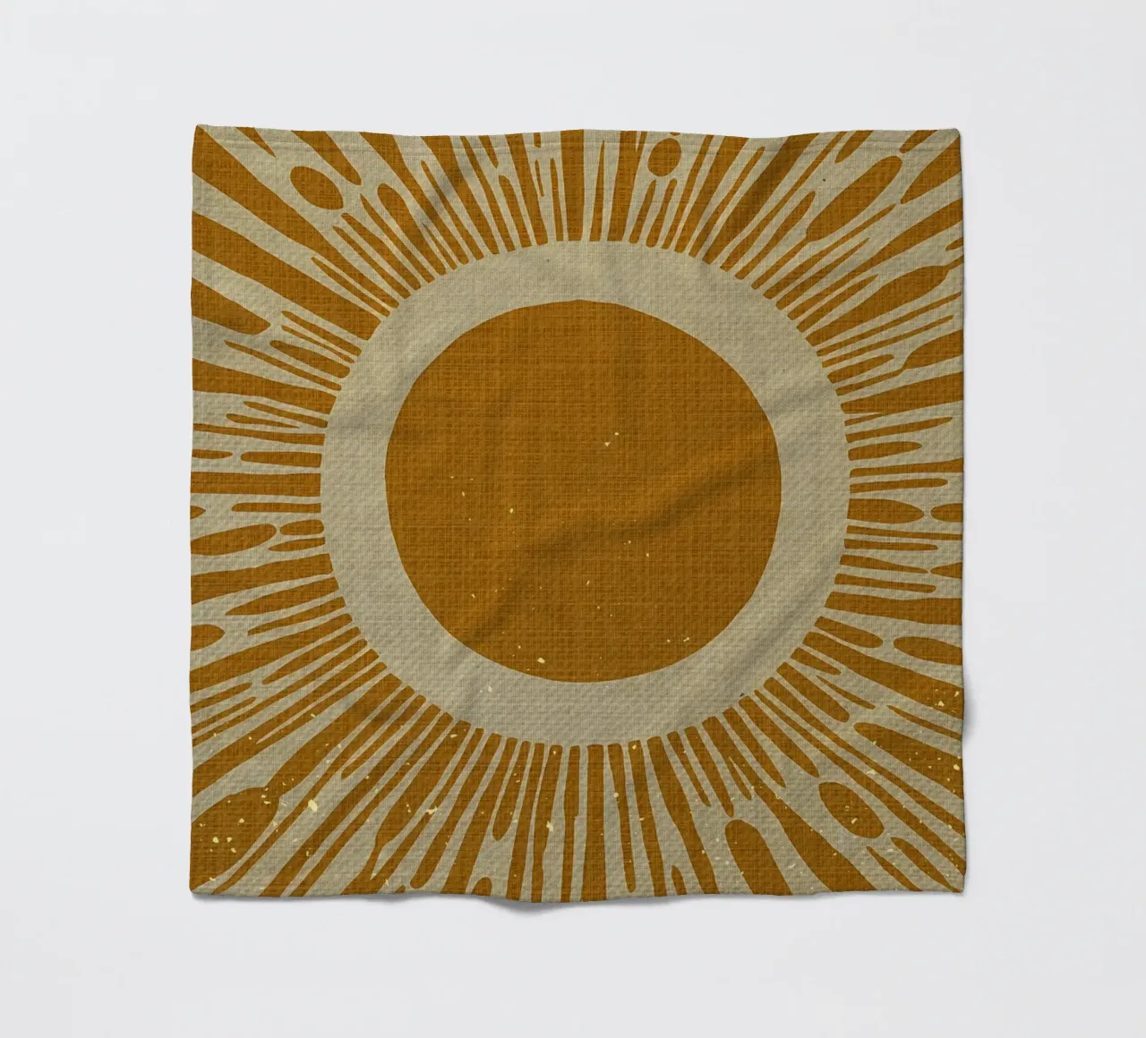 Sole giallo senape coperta in pile da Providence Mbabazi Studio