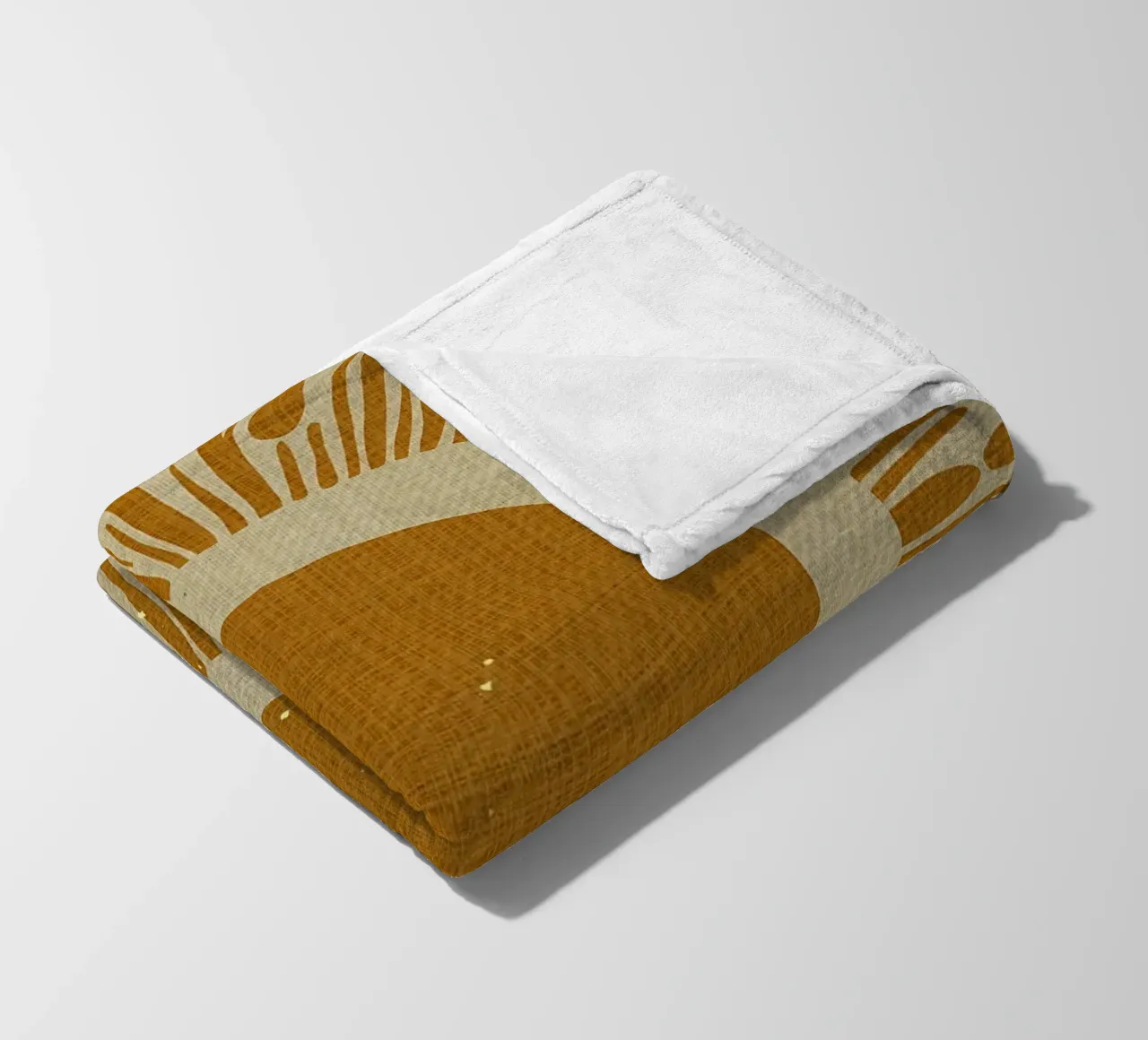 Sole giallo senape coperta in pile da Providence Mbabazi Studio