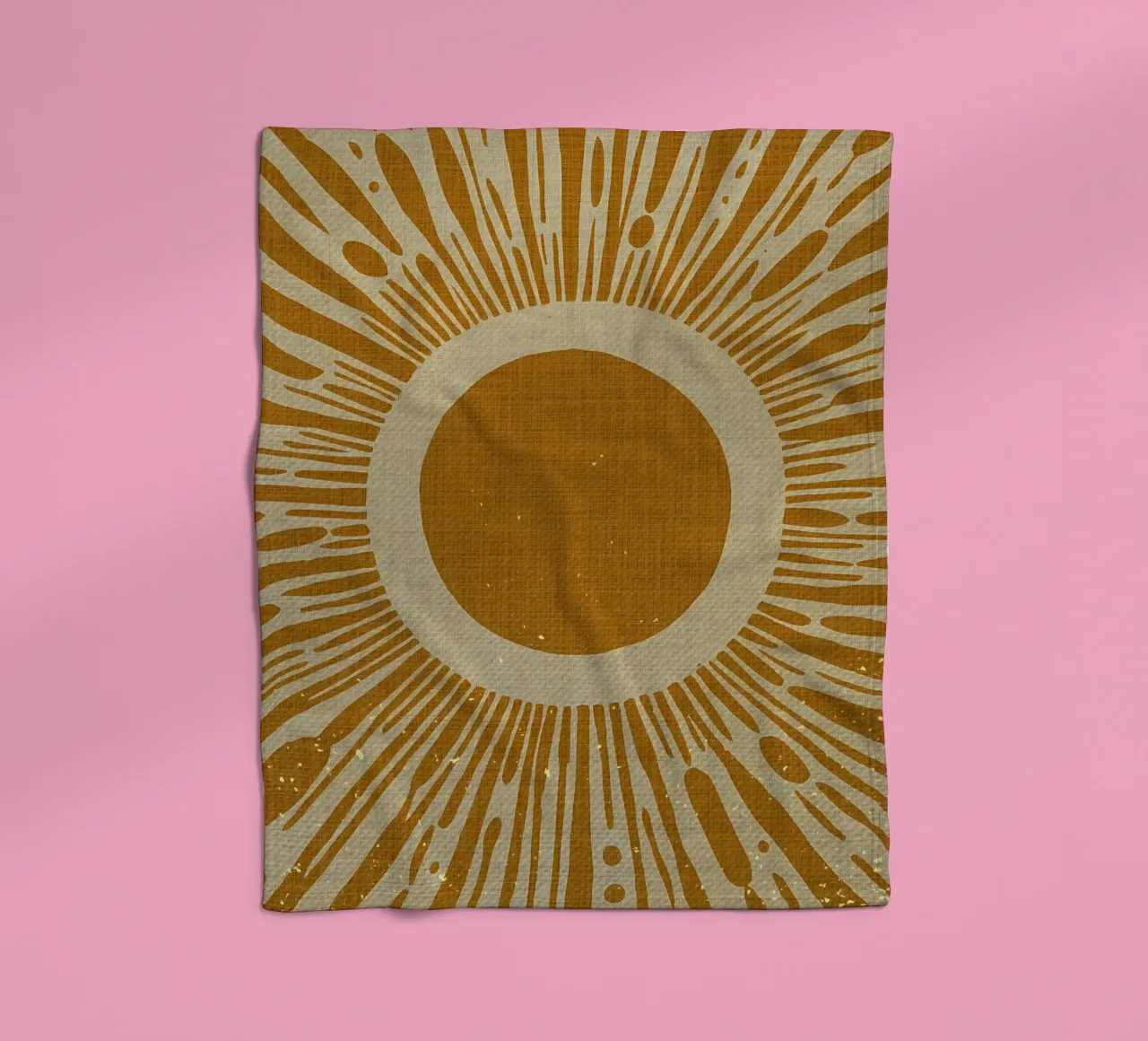 Sole giallo senape coperta in pile da Providence Mbabazi Studio
