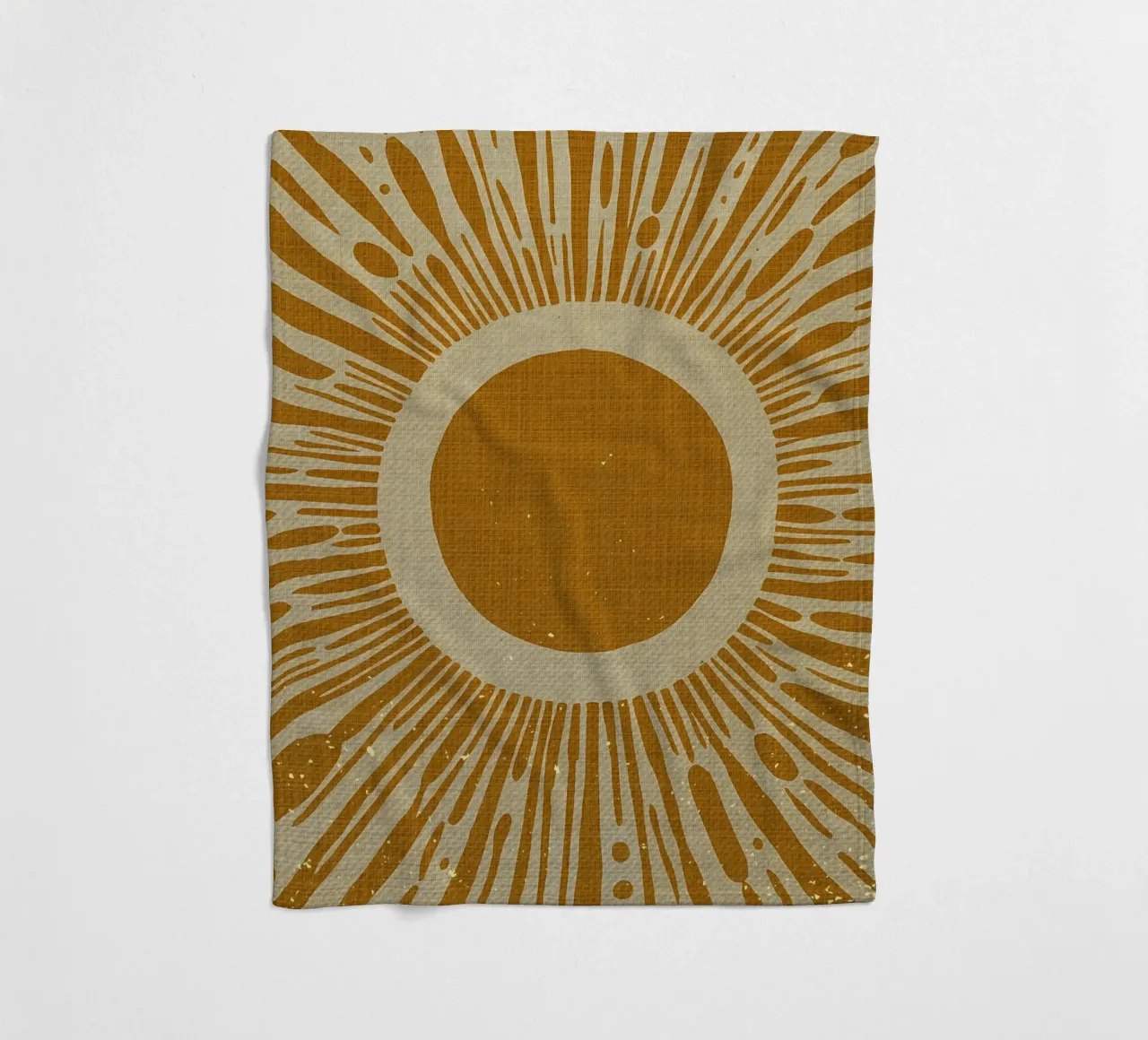 Sole giallo senape coperta in pile da Providence Mbabazi Studio