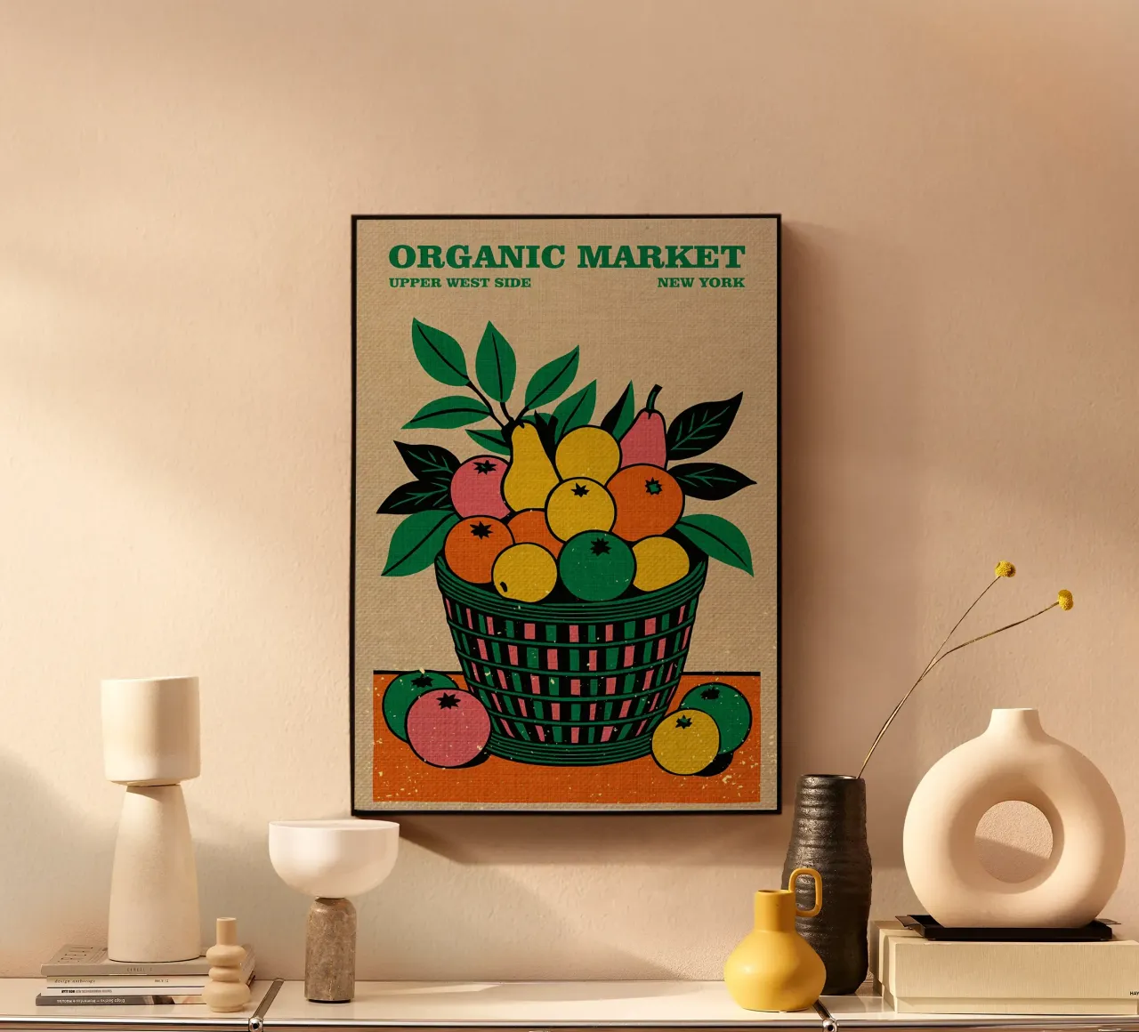 Organic Market NYC plexiglas de Providence Mbabazi Studio