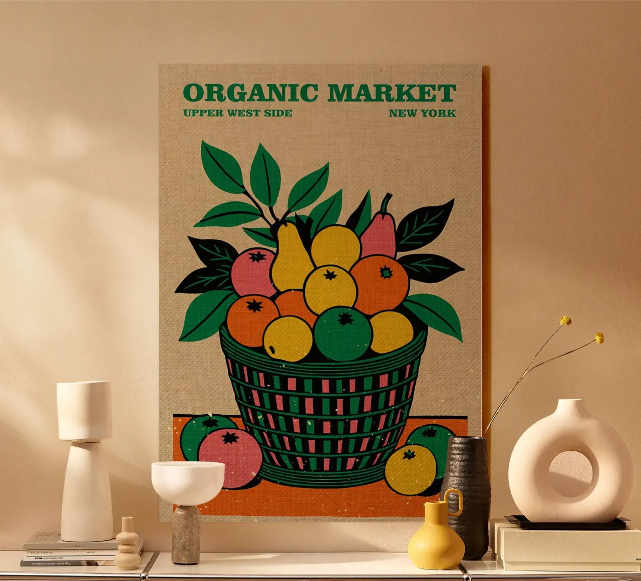 Organic Market NYC plexiglas de Providence Mbabazi Studio