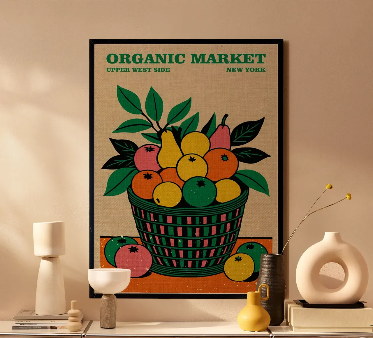 Mercato biologico di New York poster da Providence Mbabazi Studio