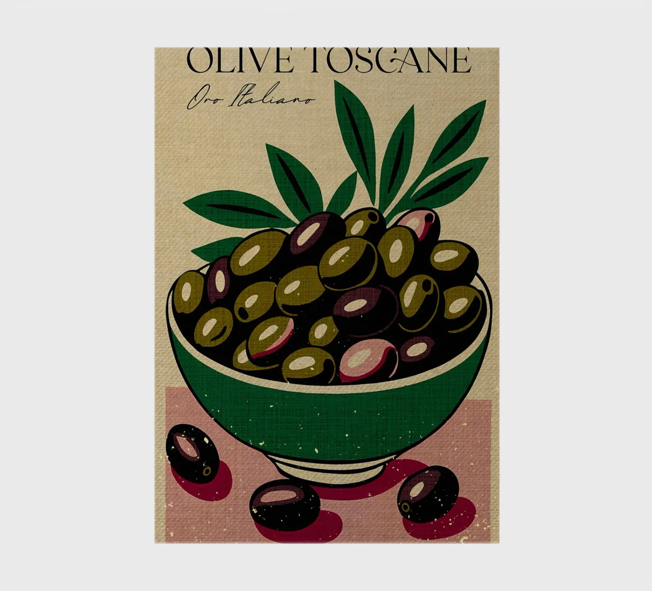 Italian Gold Tuscan Olives notebook by Providence Mbabazi Studio