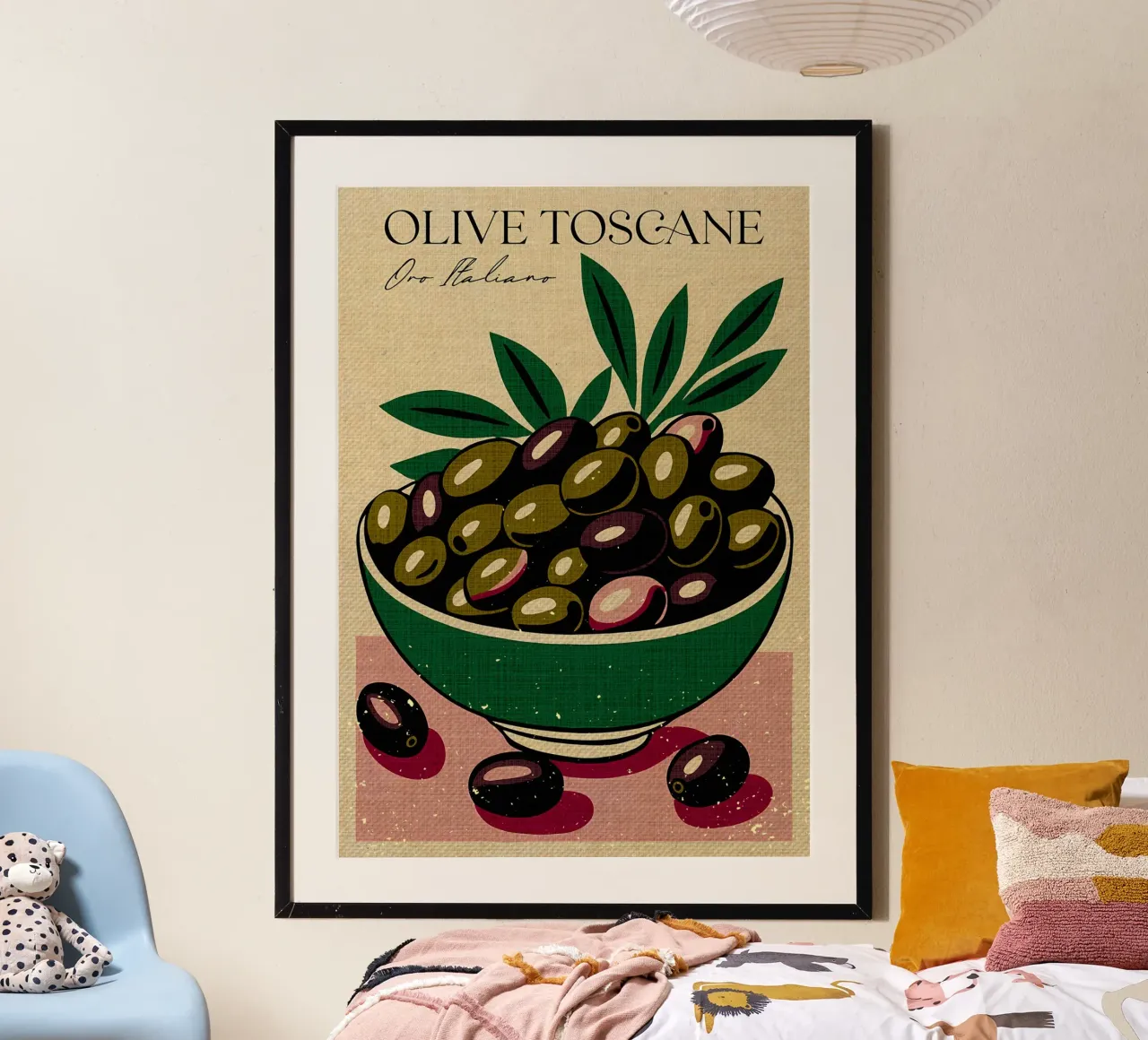 Italian Gold Tuscan Olives hahnemühle by Providence Mbabazi Studio