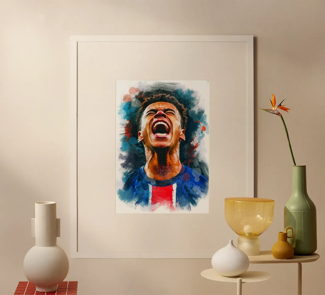 Desire Doue poster con telaio in alluminio da Lembayung art