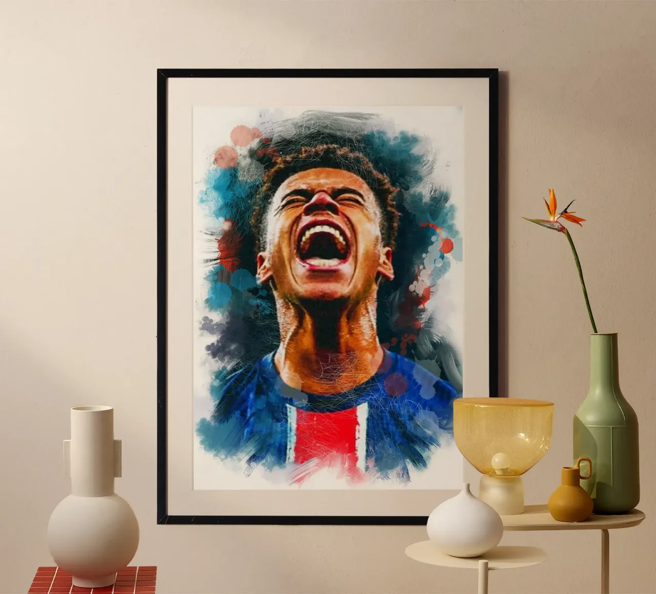 Desire Doue poster con telaio in alluminio da Lembayung art