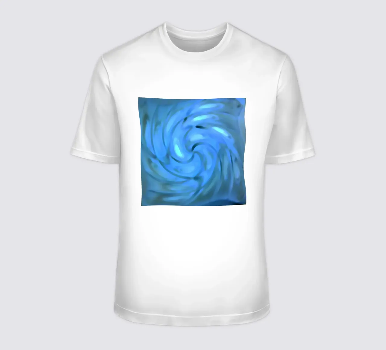 Spirale sfocata nei colori del mare t-shirt da Gürsel Yesil Digital Art