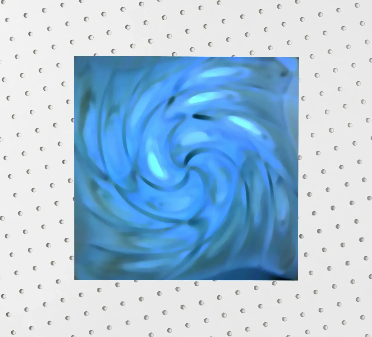 Blurred spiral in sea colours sticker by Gürsel Yesil Digital Art