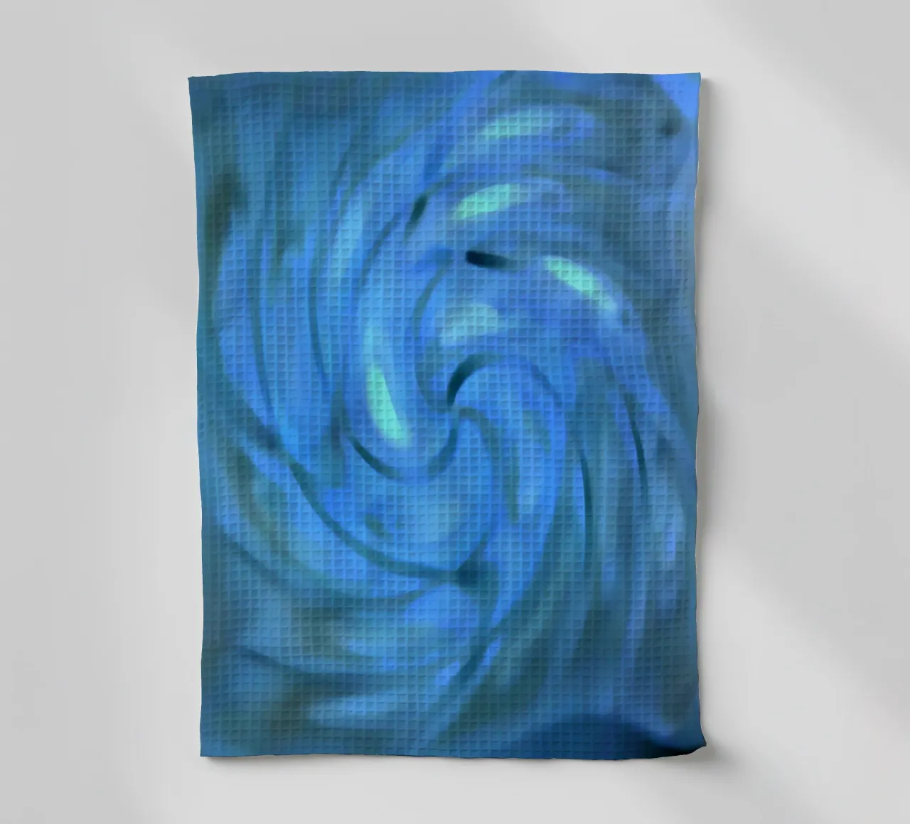 Spirale sfocata nei colori del mare canovaccio da cucina da Gürsel Yesil Digital Art