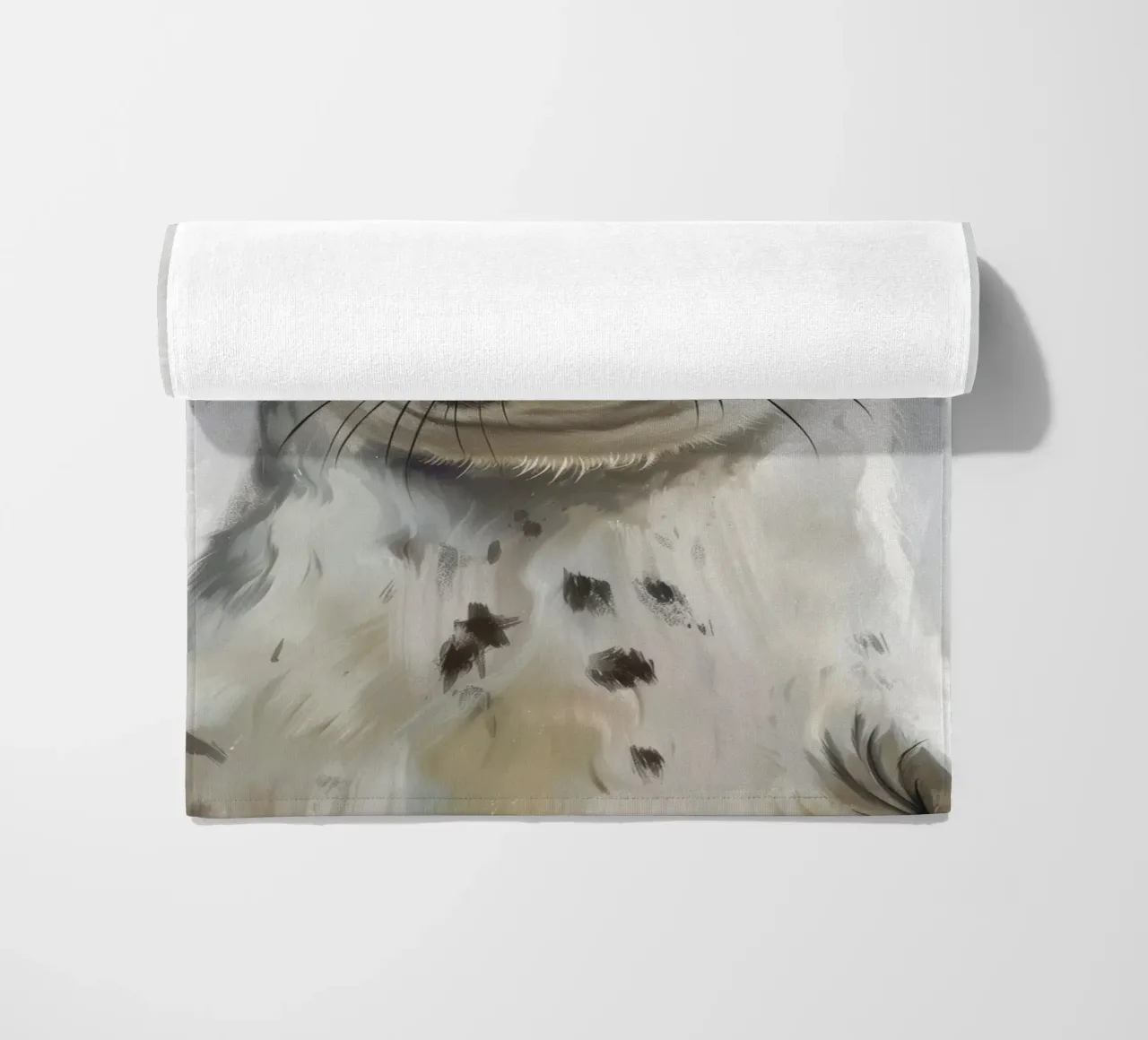 Cucciolo di foca che guarda con curiosità telo mare da DesignDoodle