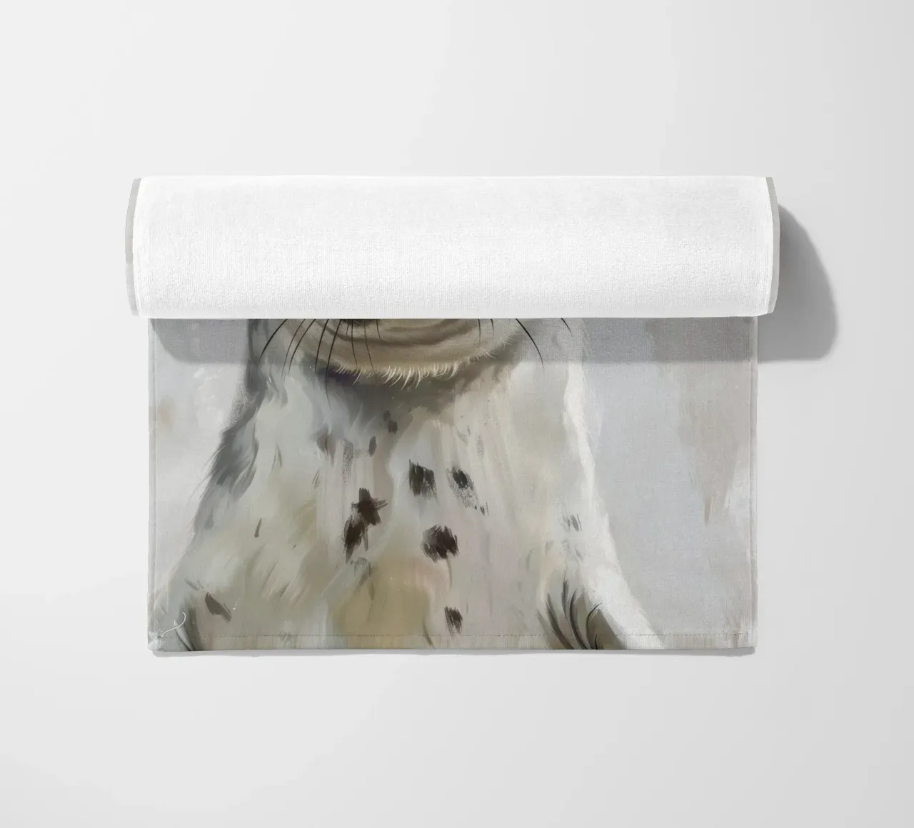 Cucciolo di foca che guarda con curiosità telo mare da DesignDoodle
