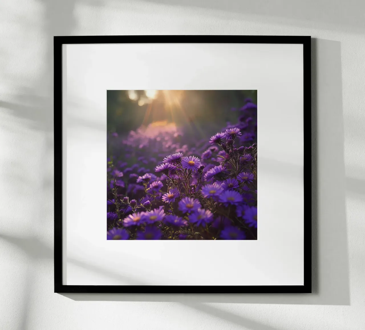 Sussurri del prato poster con telaio in alluminio da Bold Blooms