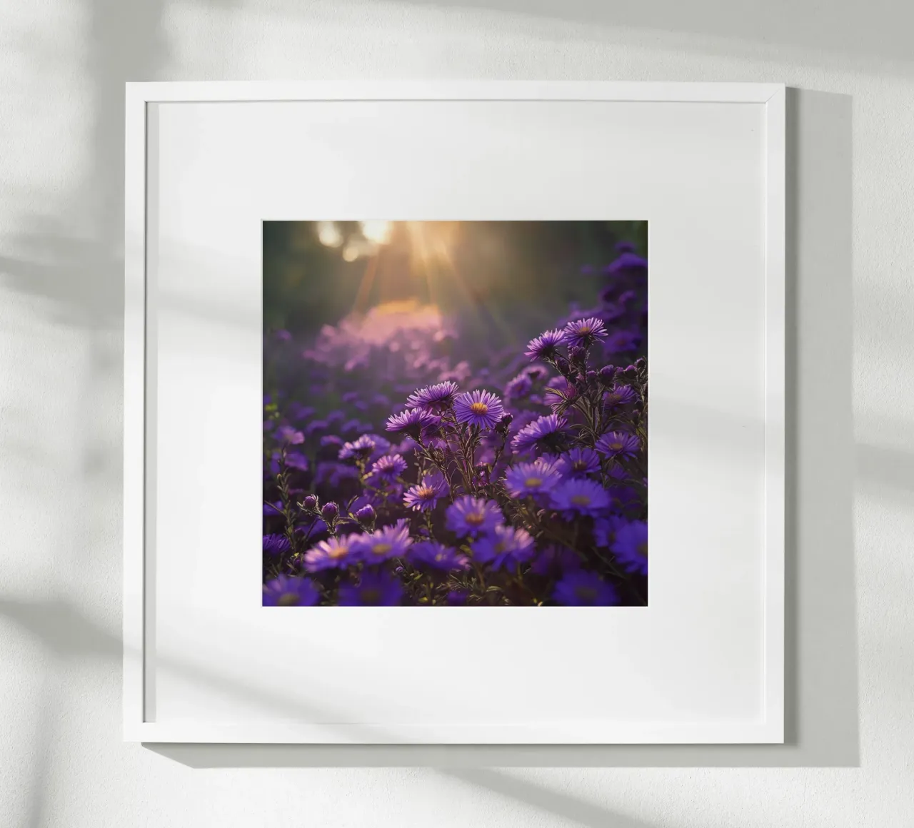 Sussurri del prato poster con telaio in alluminio da Bold Blooms