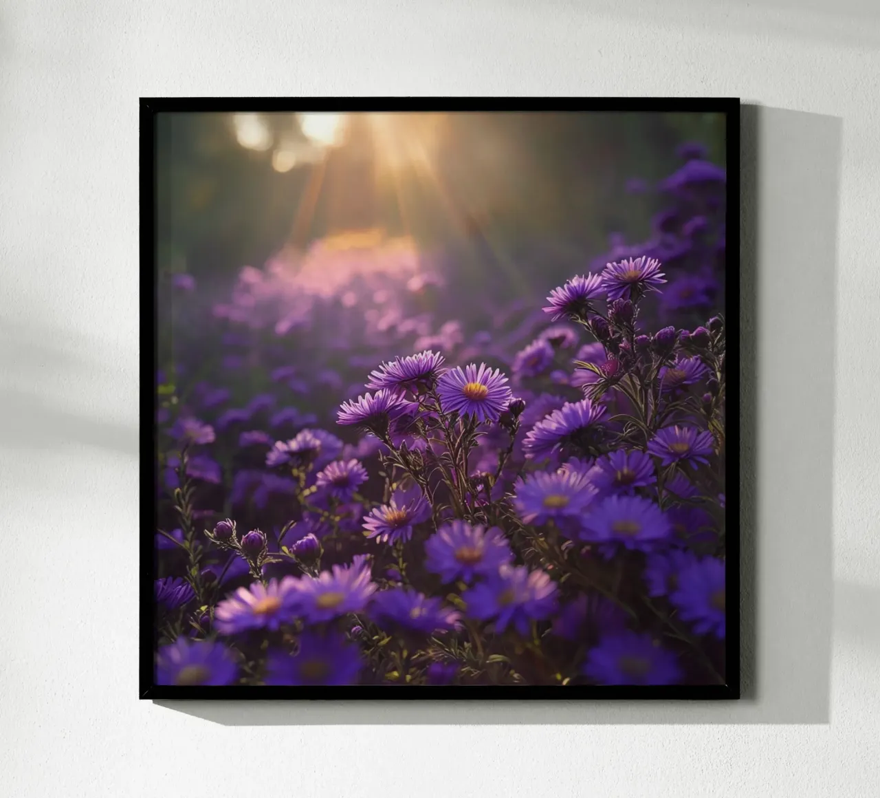 Sussurri del prato poster con telaio in alluminio da Bold Blooms