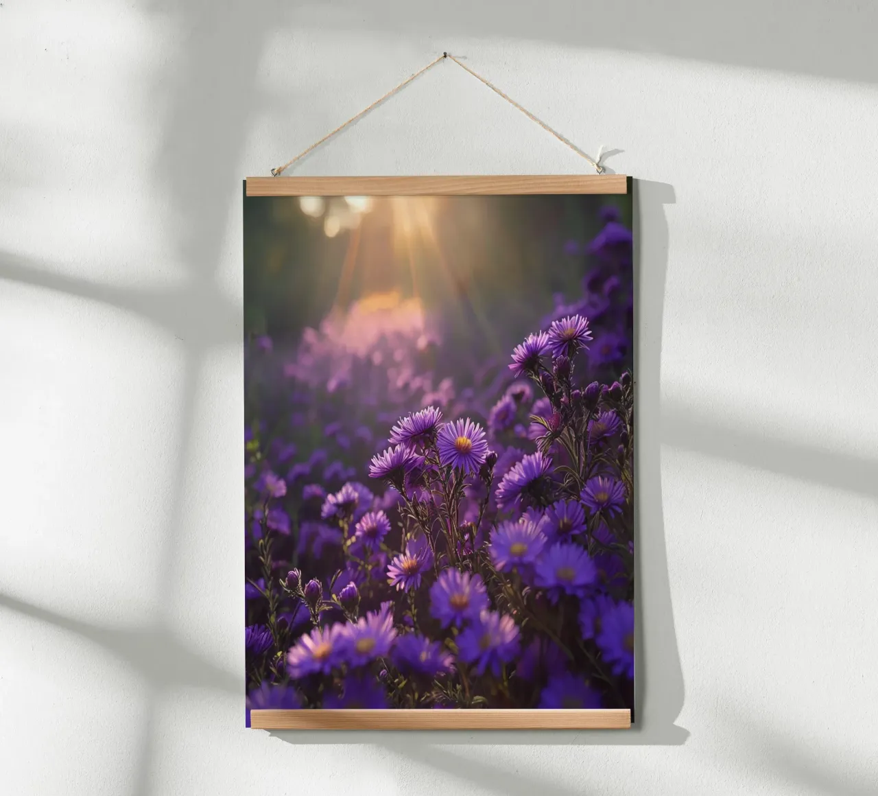 Sussurri del prato poster con telaio in alluminio da Bold Blooms
