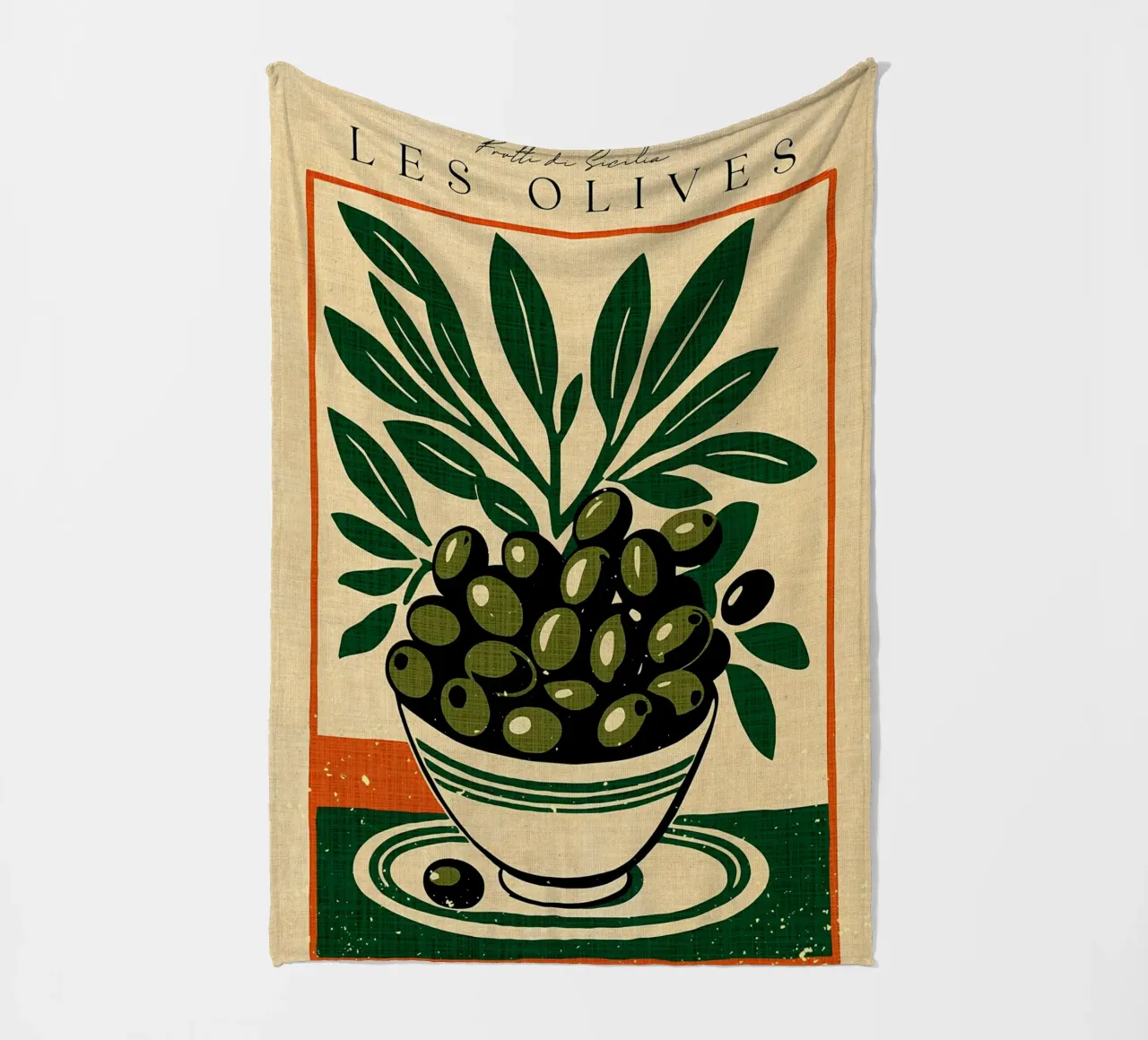 Retro Les Olives coperta in pile da Providence Mbabazi Studio