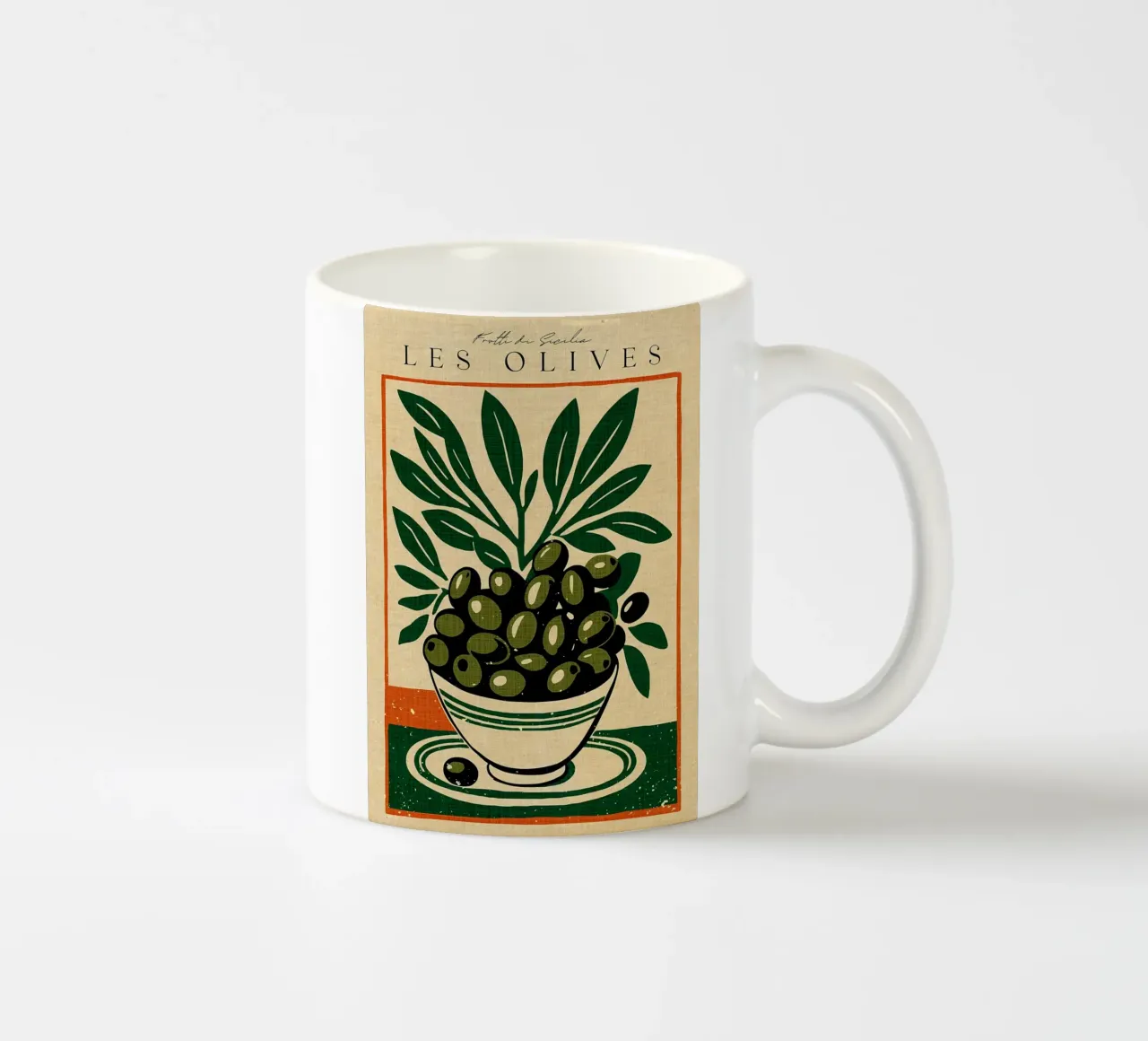 Retro Les Olives tazza in ceramica da Providence Mbabazi Studio