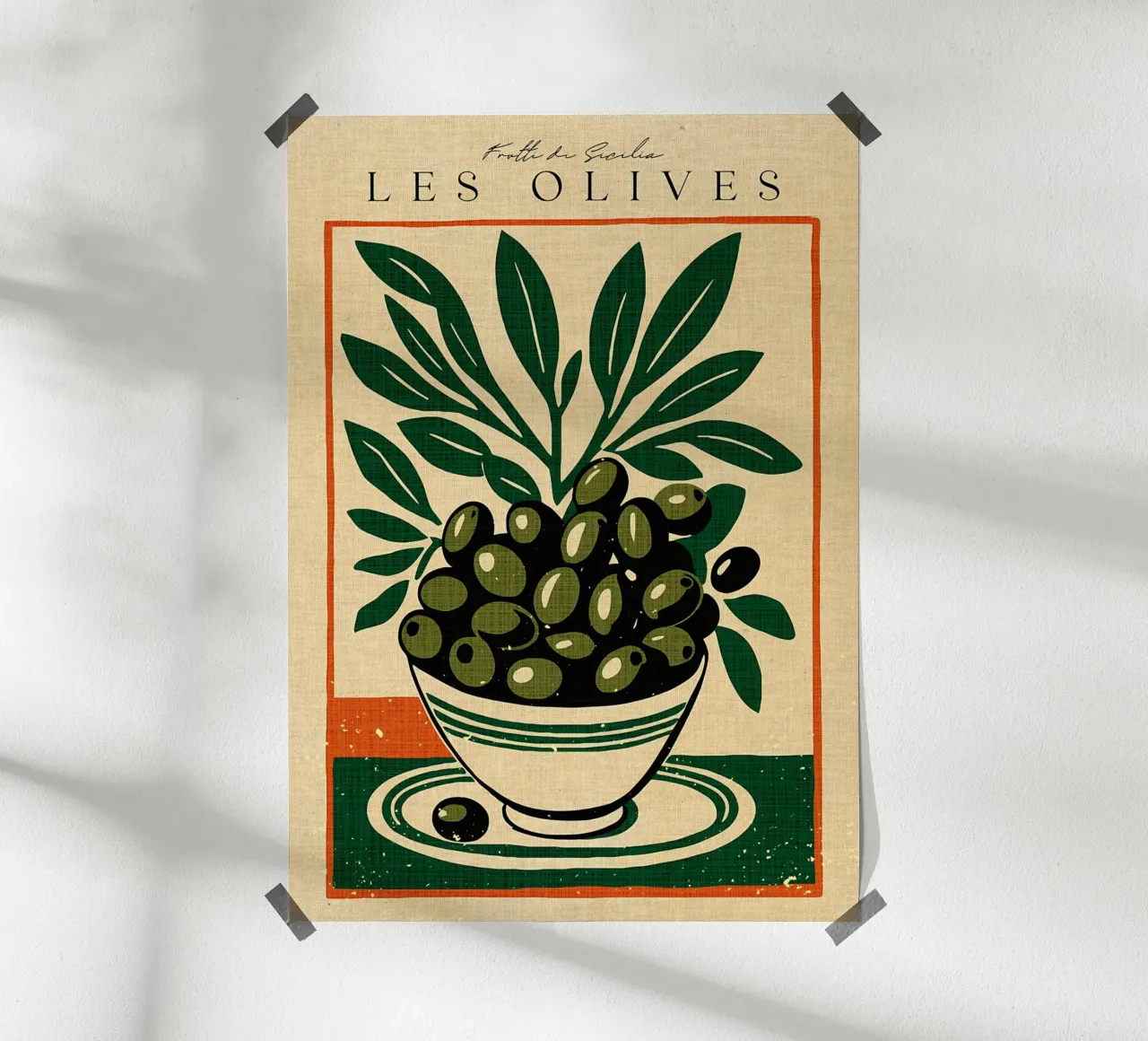 Retro Les Olives carta hahnemühle da Providence Mbabazi Studio