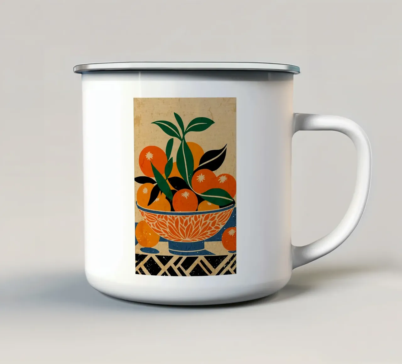 Frutta siciliana tazza in smalto da Providence Mbabazi Studio