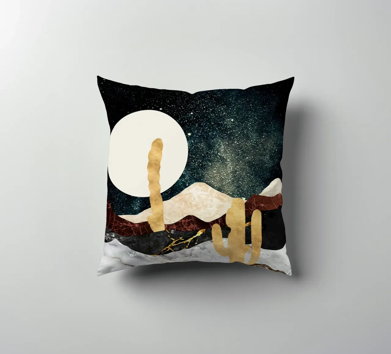 abstract surrealist landscape cuscino da vintageshop