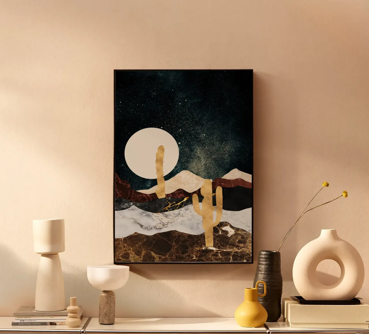 abstract surrealist landscape alluminio dibond da vintageshop