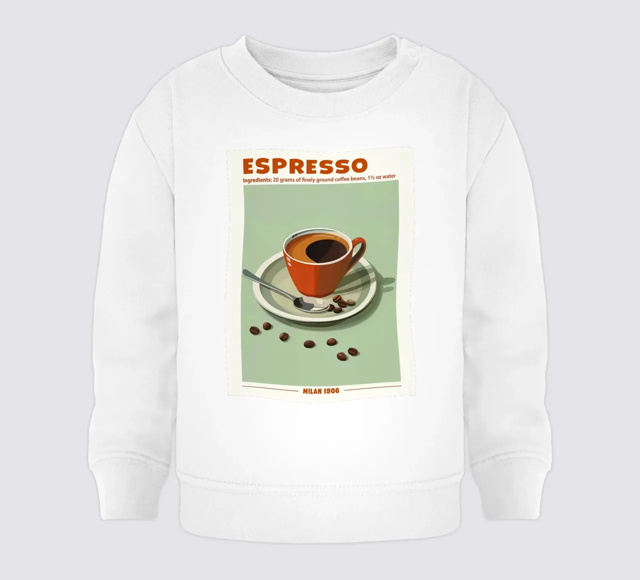 Espresso, Milan 1906 Poster felpa neonato da Neeraprint