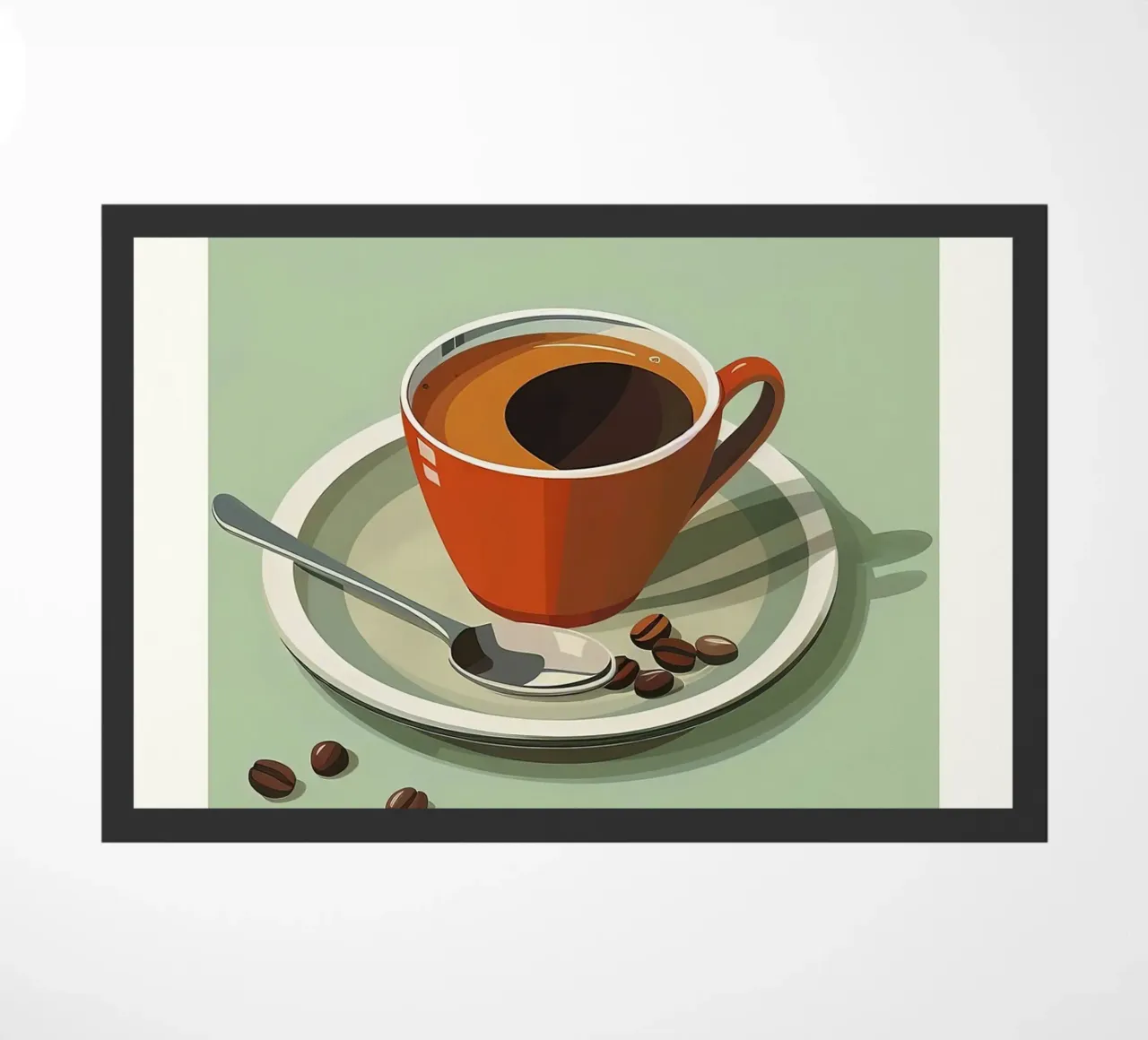 Espresso, Milan 1906 Poster doormat by Neeraprint