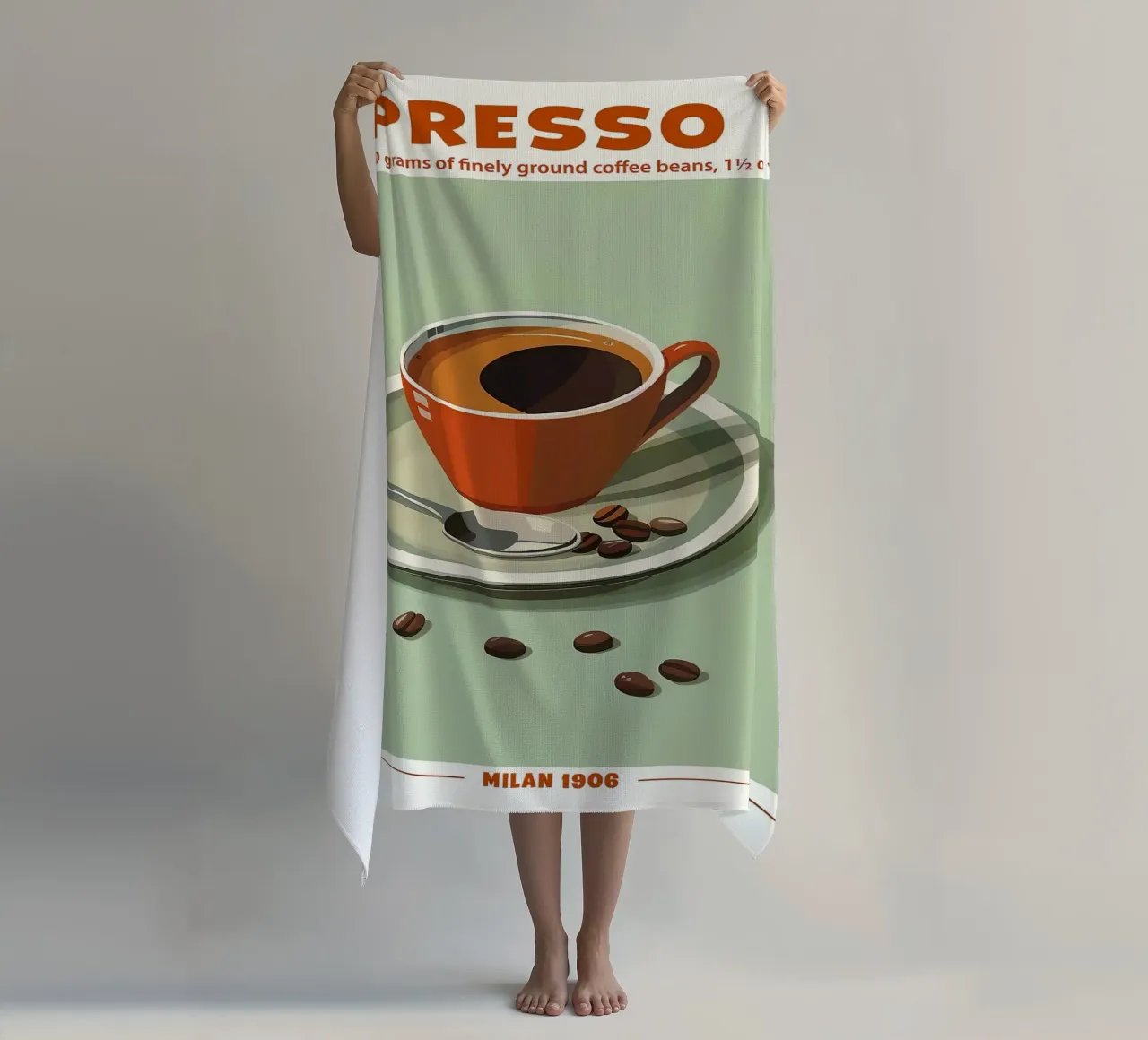 Espresso, Milan 1906 Poster telo mare da Neeraprint