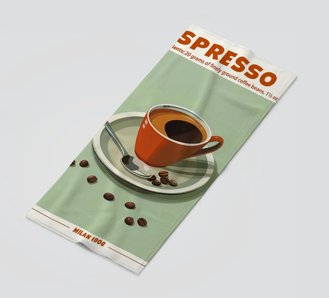 Espresso, Milan 1906 Poster telo mare da Neeraprint