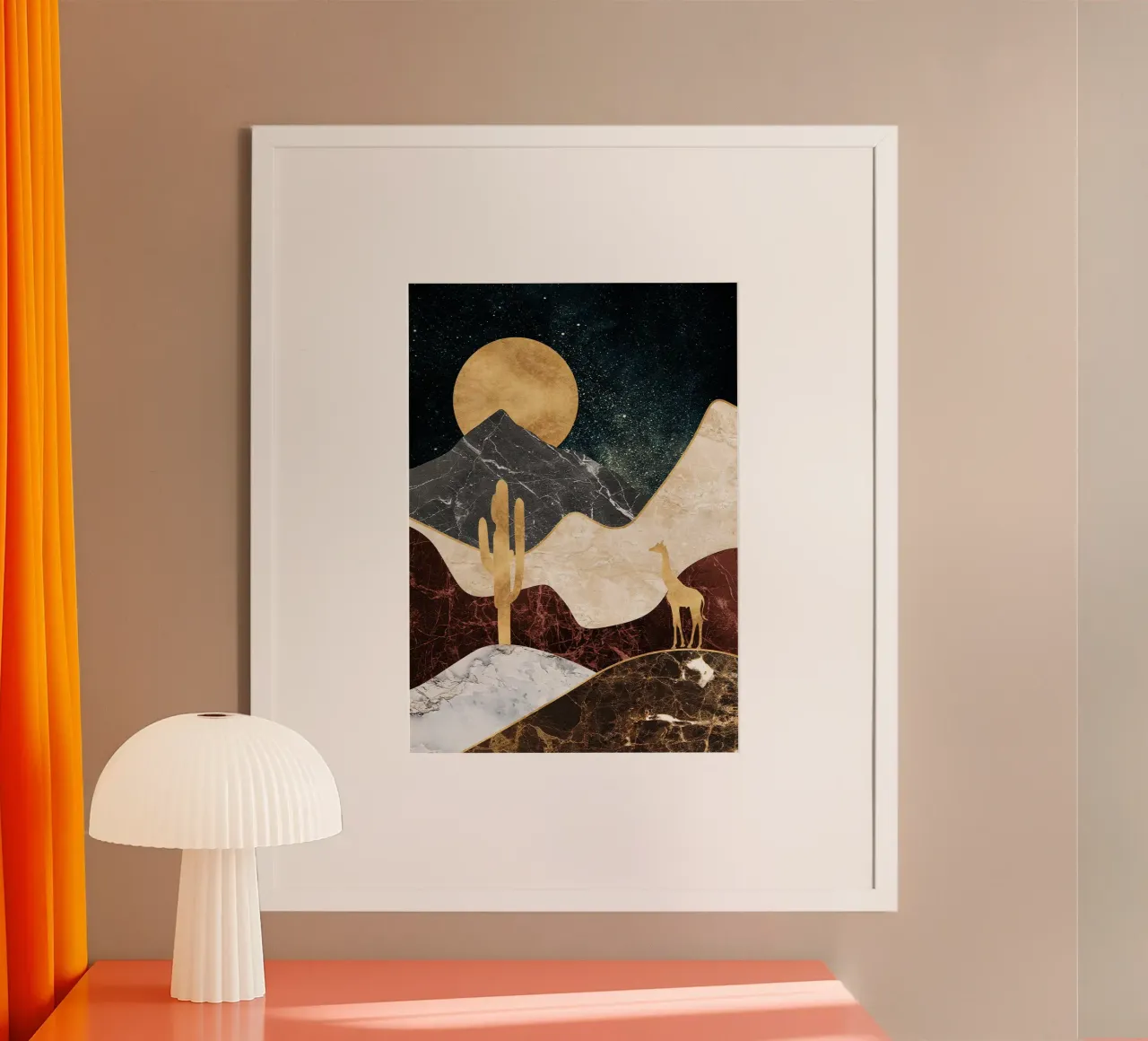 abstract surrealist landscape 3 poster da vintageshop