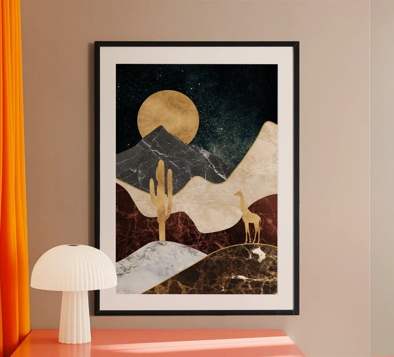 abstract surrealist landscape 3 poster da vintageshop