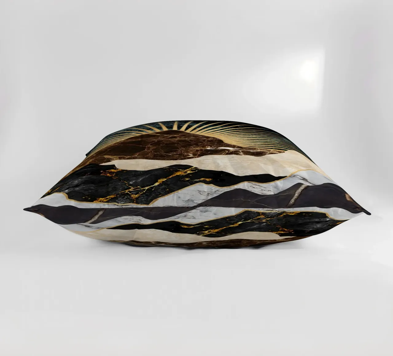 abstract surreal landscape mountains cuscino da vintageshop