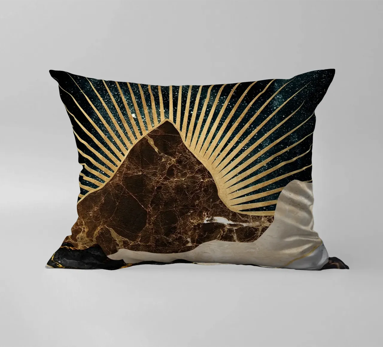 abstract surreal landscape mountains cuscino da vintageshop