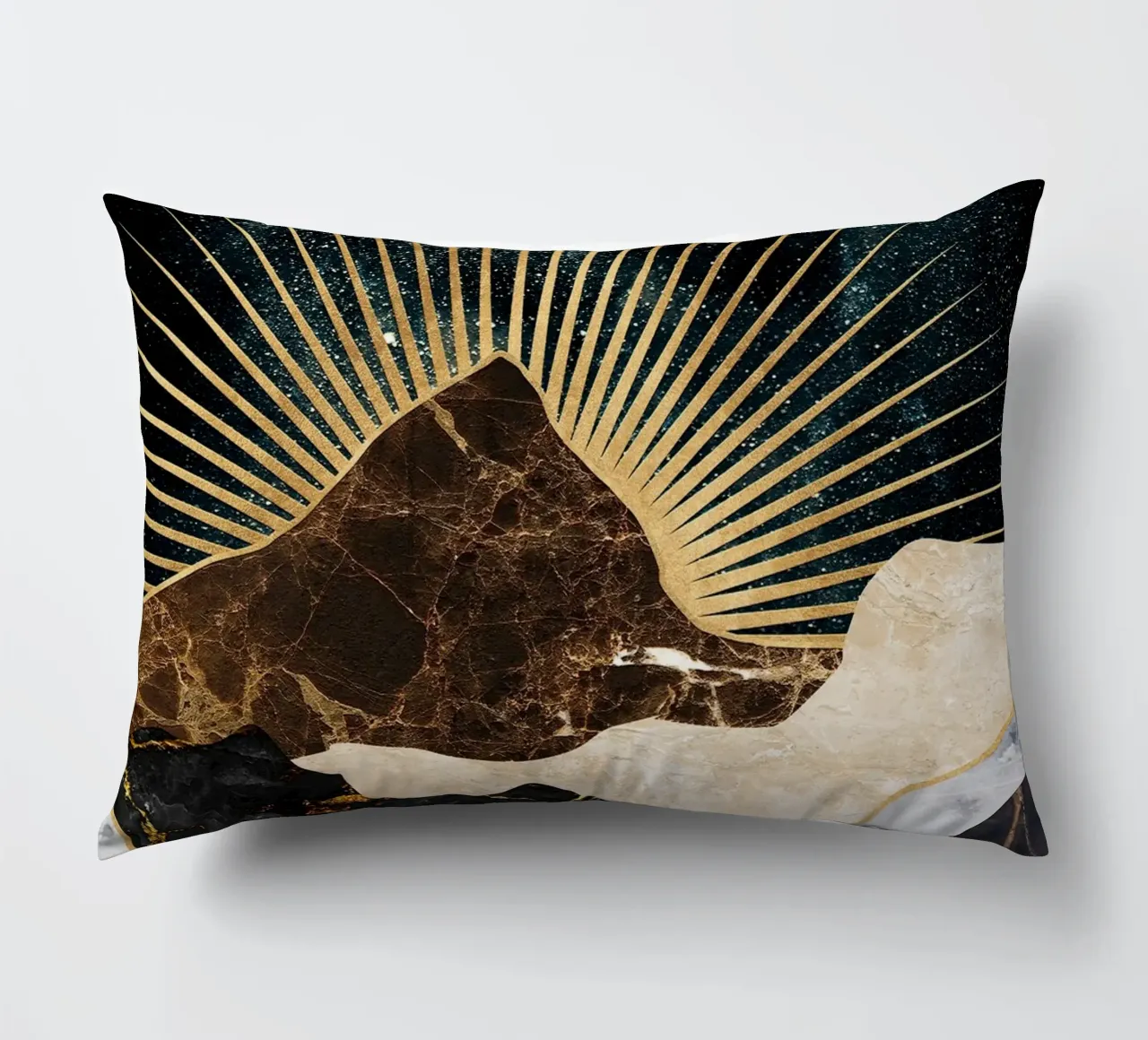 abstract surreal landscape mountains cuscino da vintageshop