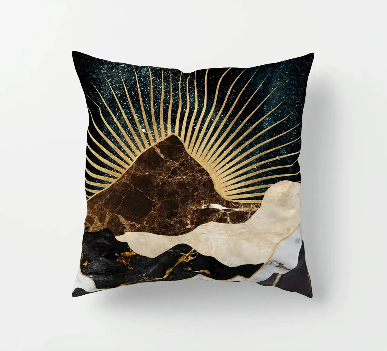 abstract surreal landscape mountains cuscino da vintageshop