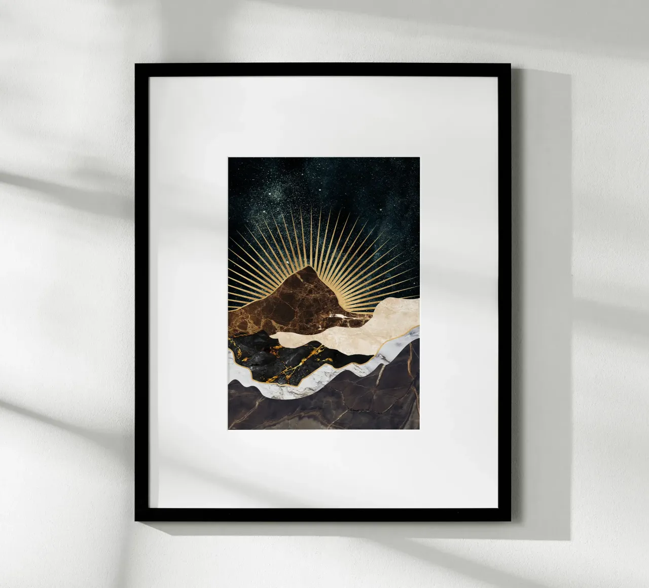 abstract surreal landscape mountains poster da vintageshop