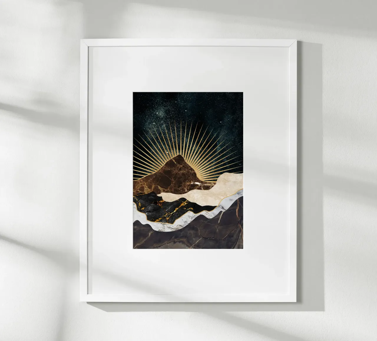 abstract surreal landscape mountains poster da vintageshop